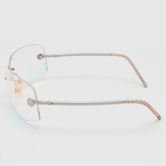 Chanel Sunglasses Aurora Lens Silver Clear Pink - Picture 2 of 6